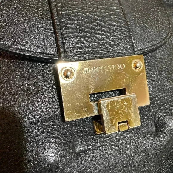 Jimmy Choo black leather hobo handbag - Picture 10 of 12